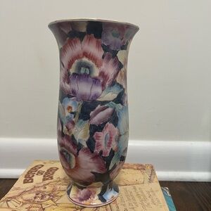 F. Atkins, Inc. Floral Ceramic Vase